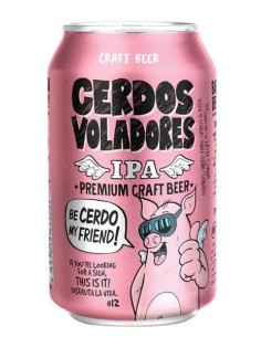 Cerdos Voladores IPA lata 24x33 - MilCervezas