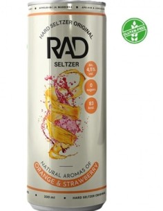 Hard seltzer Naranja y fresa