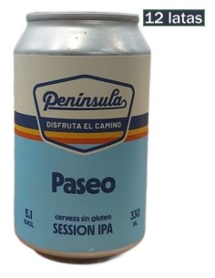 Peninsula Paseo Session IPA sin gluten 12x33cl - MilCervezas