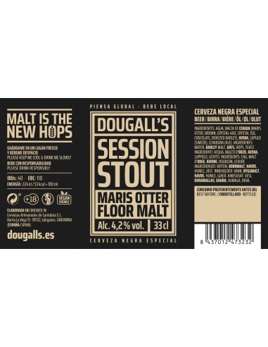 SESSION STOUT Dougalls 12x33cl SESSION STOUT Dougalls 12x33cl
