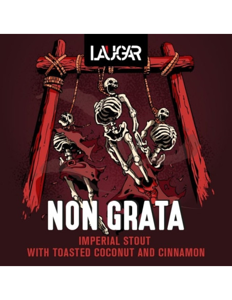 CERVEZA NON GRATA I.S  CANELA Y COCO TOSTADO, MELOSO