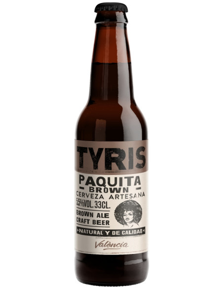 Cerveza Brown Ale Tyris Paquita Brown 24x33cl | Mil Cervezas